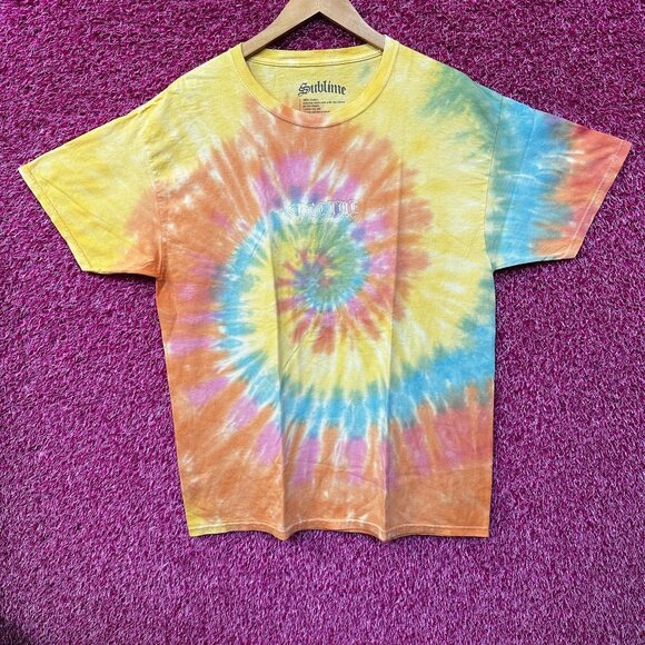 Sublime Embroidered Tie Dye SKa Tshirt Size Medium - Picture 1 of 4